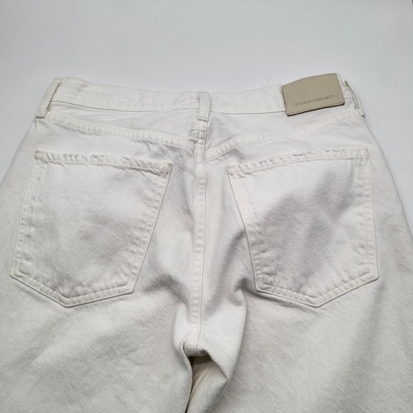 Citizens of Humanity Daphne Crop Women's SZ 29 Organic Cotton White Jeans - Picture 5 of 14